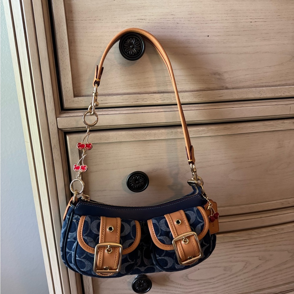 Coach Ashton Denim Shoulder Bag